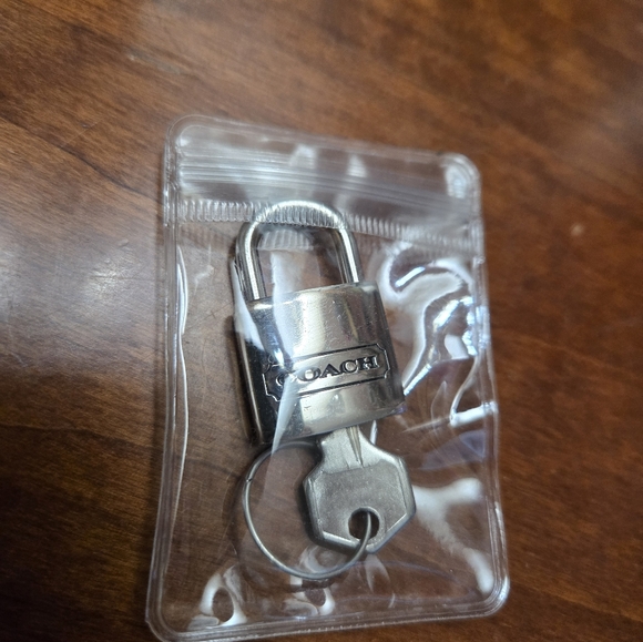 Coach EUC Authentic Silver Lock and Key - Picture 4 of 4